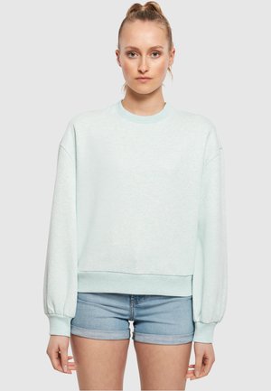 Urban Classics MELANGE CREWNECK - Sweatshirt - aqua melange