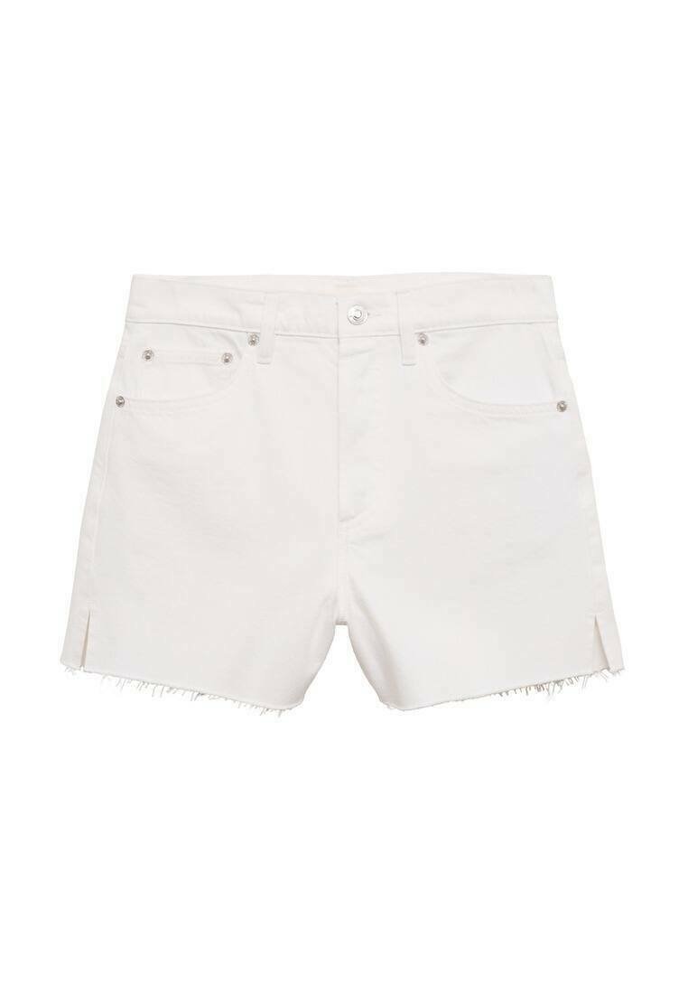 Mango - Shorts vaqueros (blanco)