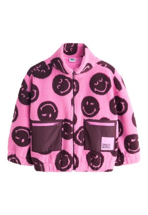 Next REGULAR FIT - ZIP UP BORG - Polárdzseki - pink/berry smiley