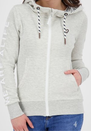 Sweater met rits - grey