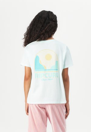 SUNSHINE RELAXED TEE - Print T-shirt - washed aqua