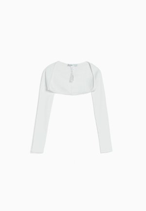 STRAPPY WITH LONG SLEEVES - Kardigan - off white