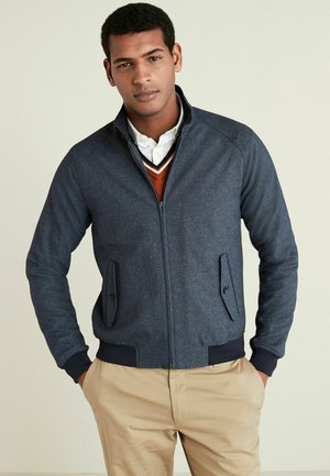 TEXTURED HARRINGTON - Giacca leggera - blue