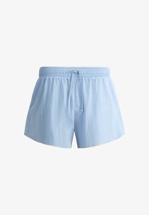 OYSHO, TECHNICAL MID RISE 2-IN-1 CHECK SHORTS - Short 2 en 1 - mid grey-blue