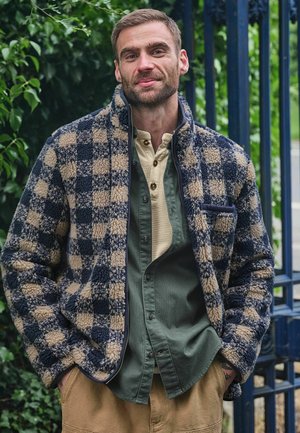 FatFace, TALL FIT - CHECK FLEECE - Fleece jacket - navy
