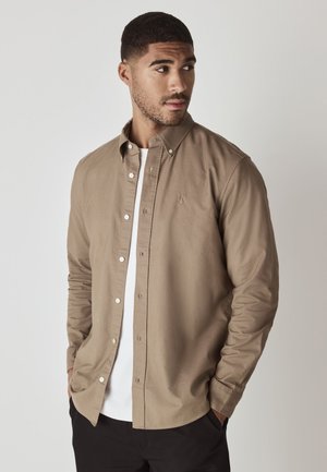 Next, LONG SLEEVE OXFORD - Overhemd - stone natural