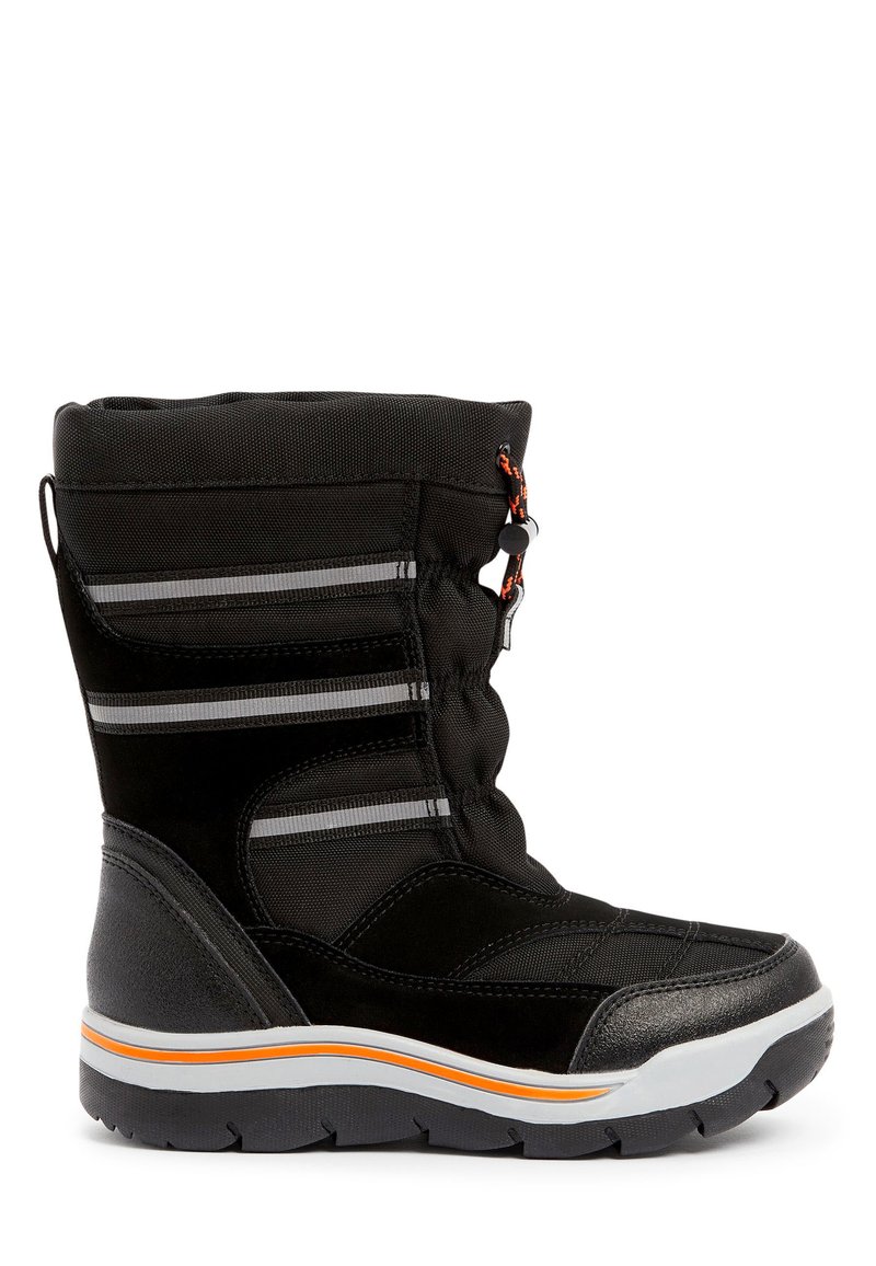 Mountain Warehouse Piste Men's Snow Boots - Waterproof Thinsulate Lined Winter Boots With IceLock Grip (Black, Size 8)