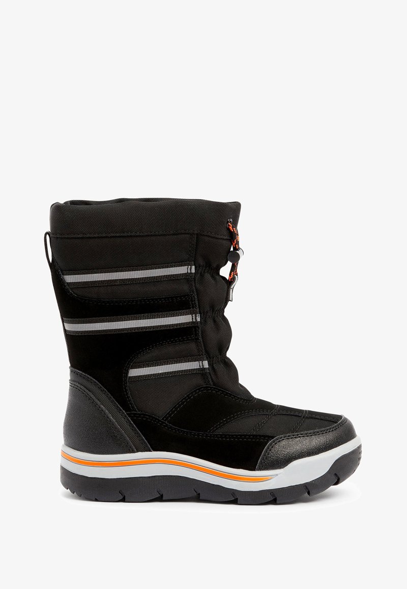 Mountain Warehouse Piste Men's Snow Boots - Waterproof Thinsulate Lined Winter Boots With IceLock Grip (Black, Size 8)