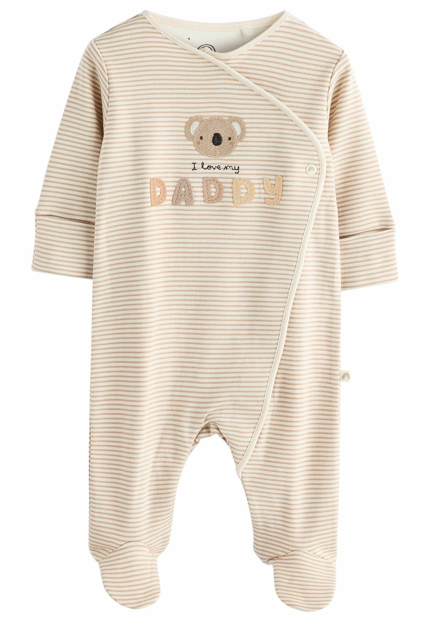 Body Bébé NEXT – 100% Coton – Motif "Dors Bien Family" – Taille 1 Mois – Couleur Ecru