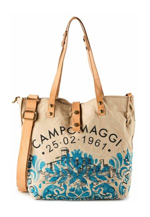 MANICI SHOPPER  30 CM - Shopping bag - beige ciano