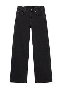 LOW-RISE - Wijde jeans - black