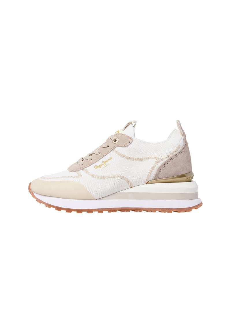Pepe Jeans BLUR RIND - Sneaker low - mousse white/offwhite - Zalando.at