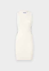 SIDE LOGO MINI DRESS - Jumper dress - ivory/black