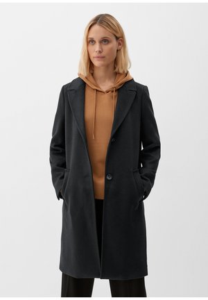 s.Oliver MIT REVERSKRAGEN - Manteau classique - black