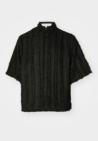 SNAPPER BOXY UNISEX - Skjortebluser - black