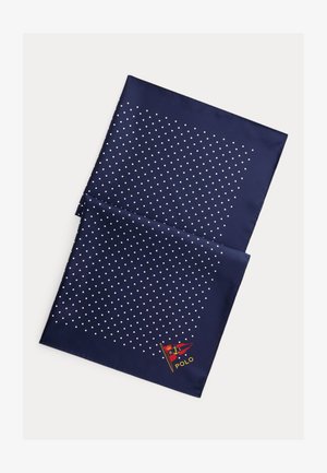 Polo Ralph Lauren, POLKA-DOT SILK SQUARE SCARF - Foulard - navy/white