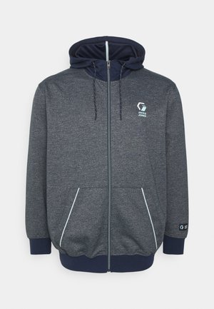 JCOLOGAN HOOD - Felpa con zip - navy blazer melange