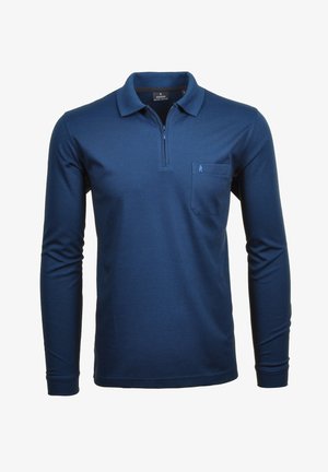 MIT ZIP - Polo shirt - dunkelblau