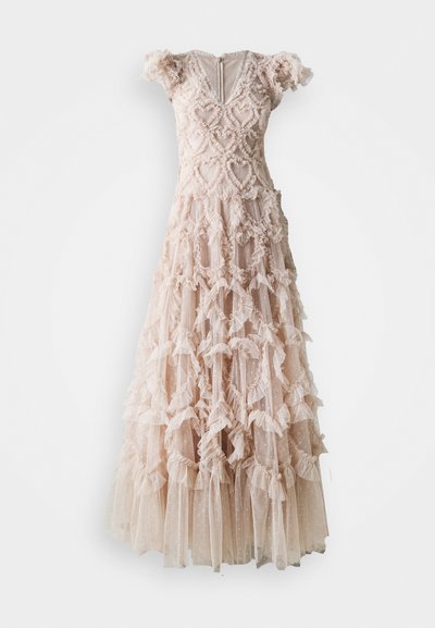 Needle & Thread AMORETTE V NECK GOWN - Gallakjole - sand