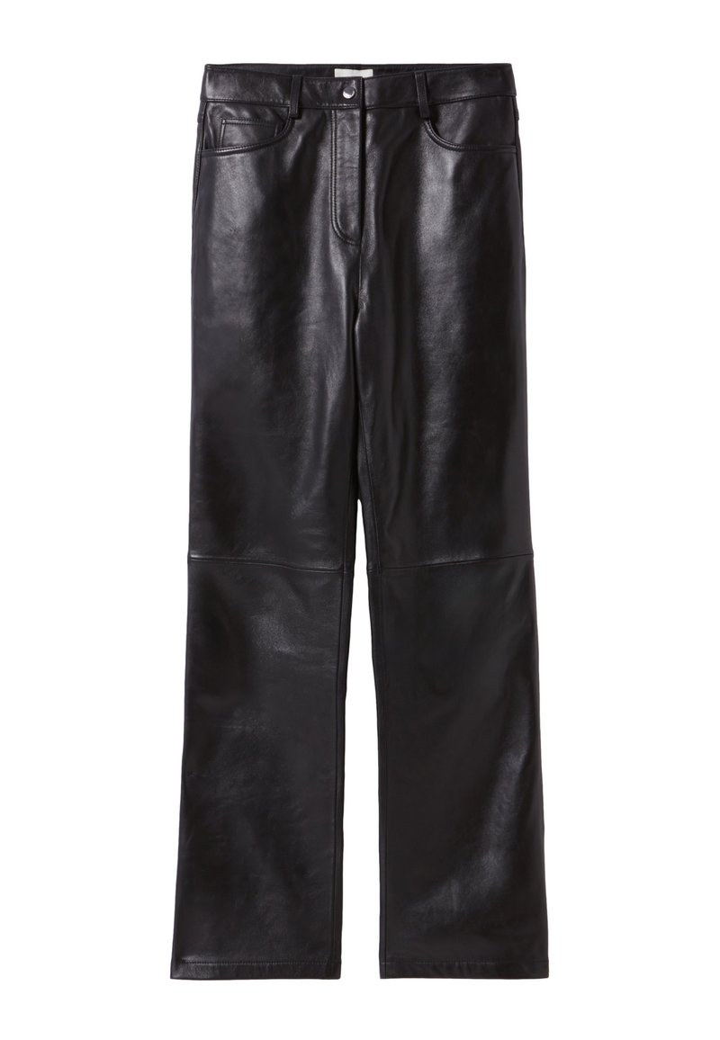 CLAUDIE PIERLOT Leren broek zwart CLAUDIE PIERLOT Leren broek zwart