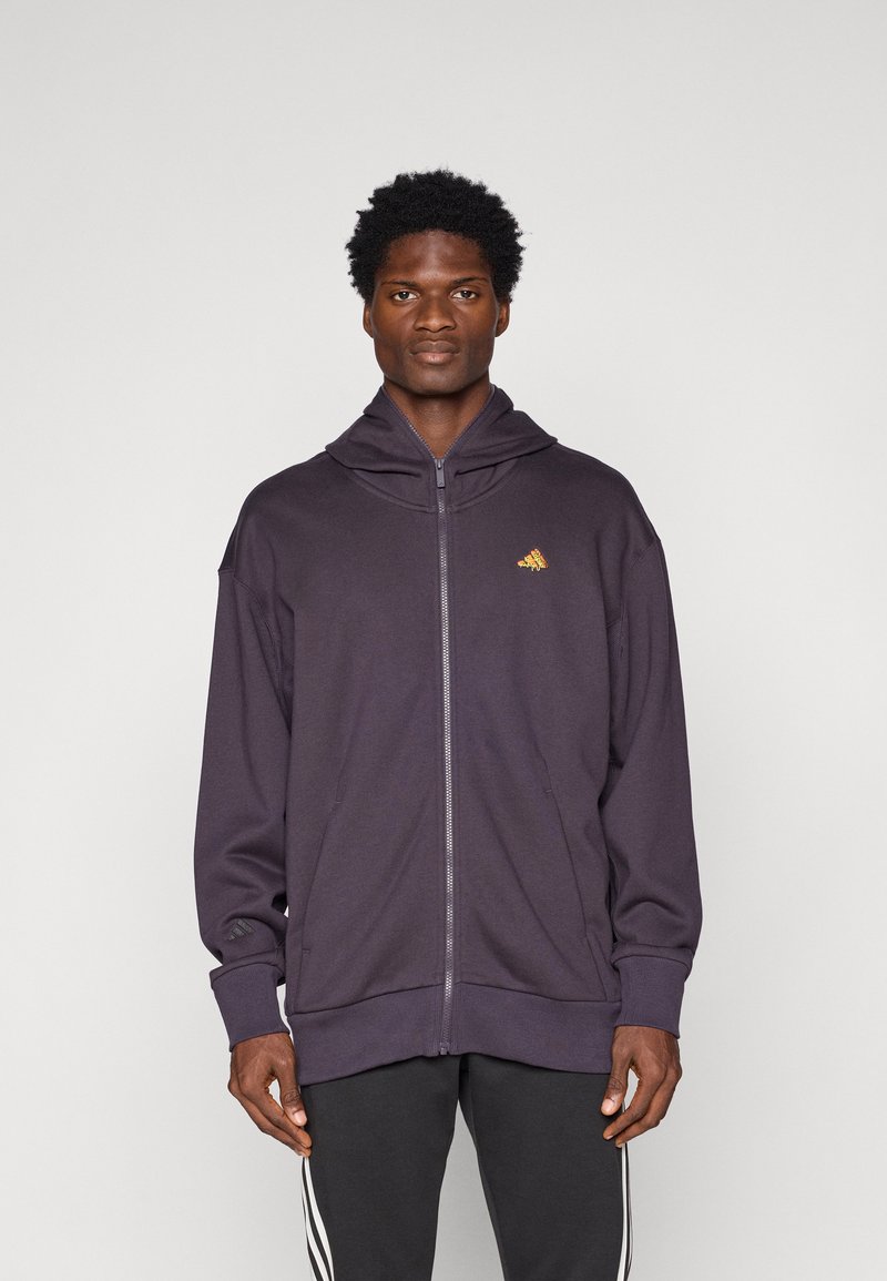 adidas Sportswear HOODIE Sudadera con cremallera aurora black