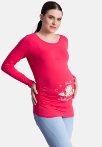 M.M.C. HALLO LIEBLINGSMENSCH - Langarmshirt - koralle