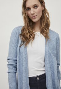 VILA VIRIL OPEN CARDIGAN - Casaco de malha - captains blue melange
