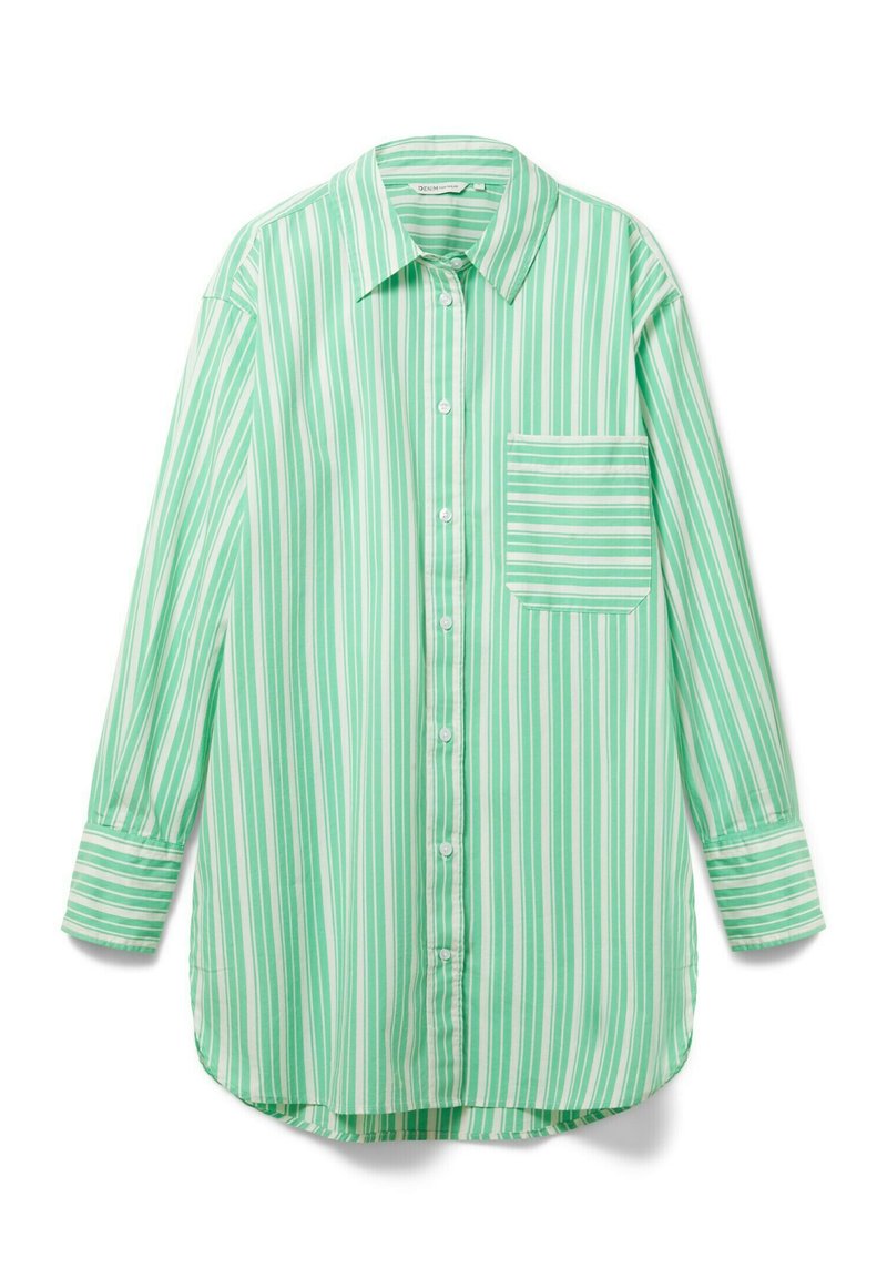 Tom Tailor Denim Overhemdblouse lichtgroen