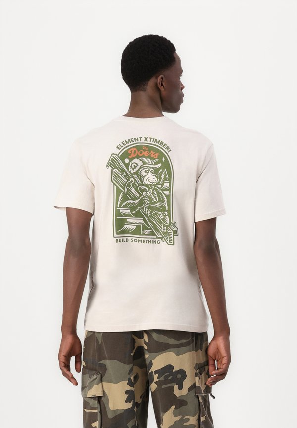 TIMBER CARRY - Print T-shirt - beige2