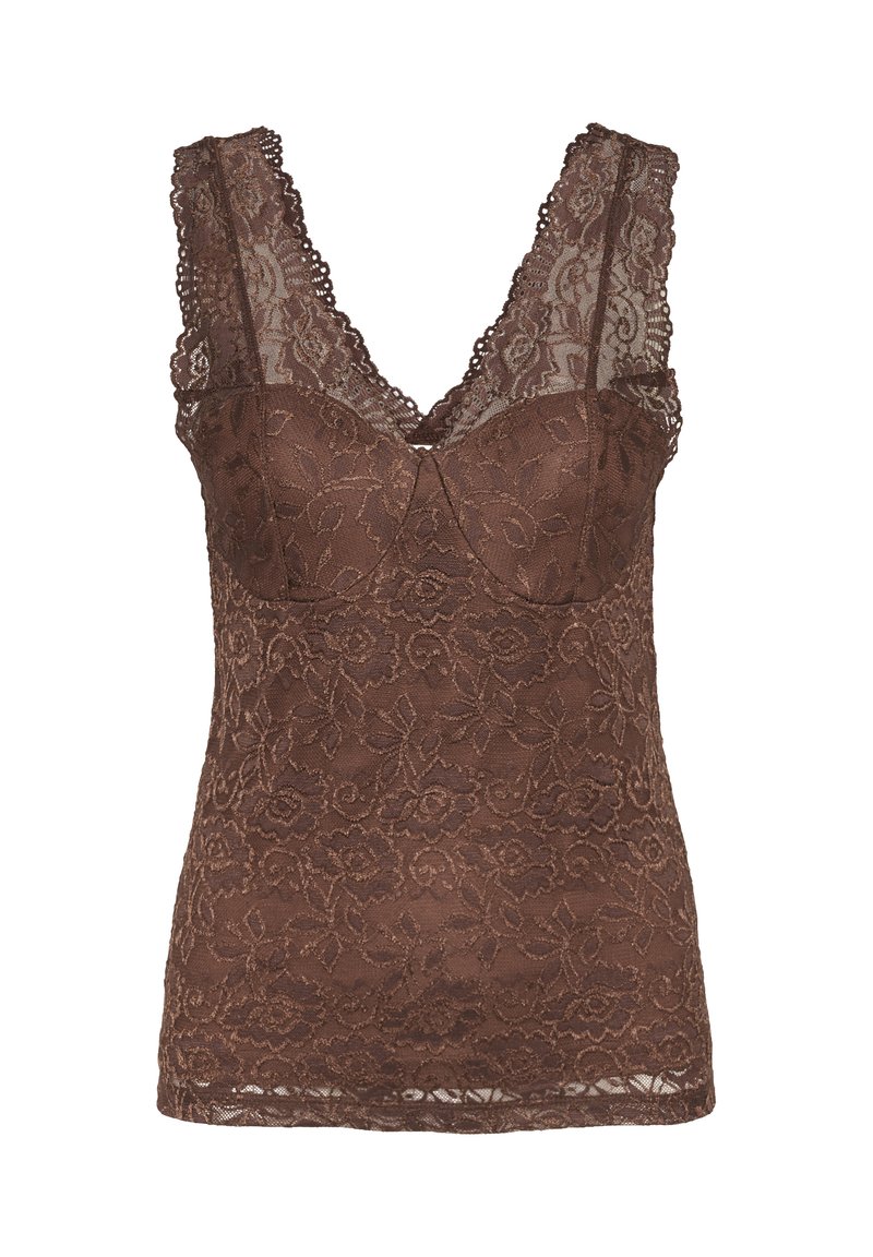 Cream Top bordeauxrood