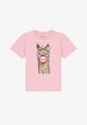 ALPAKA - Print T-shirt - cotton pink