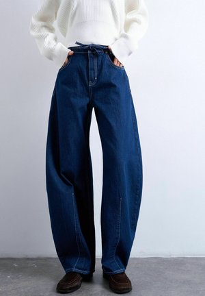 TSELODIE - Jean baggy - dark blue denim