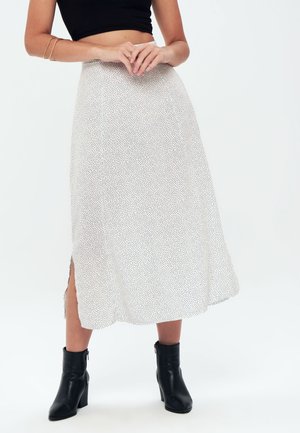 PRINTED LONG SLIT - A-Linien-Rock - white