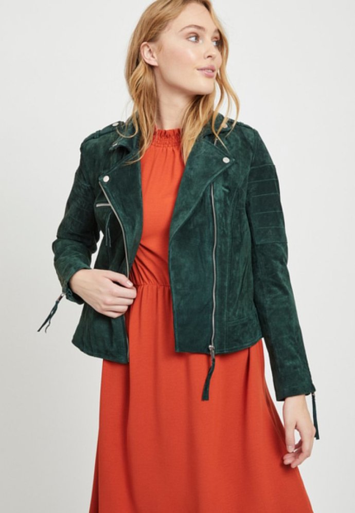Vila VICRIS Skinnjacka pine grove Zalando.se Vila VICRIS Skinnjacka brown Zalando.se