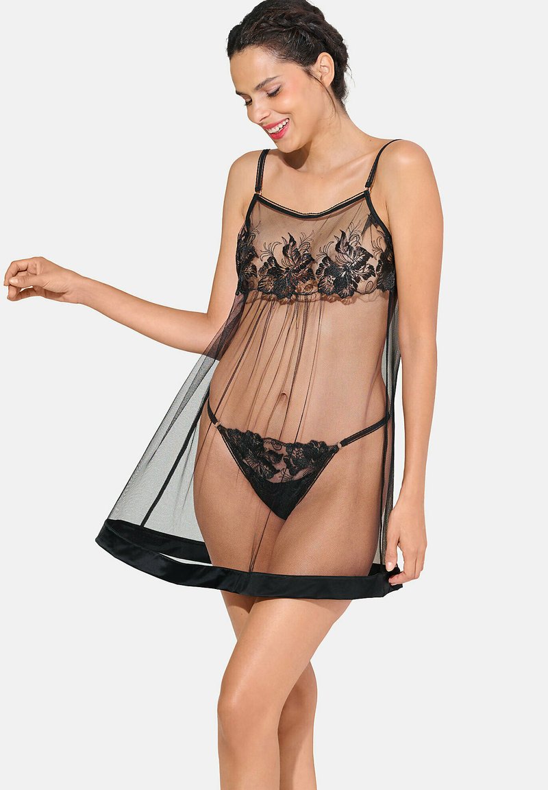 Lisca ARMATURES EMINENCE - Chemise de nuit / Nuisette - noir