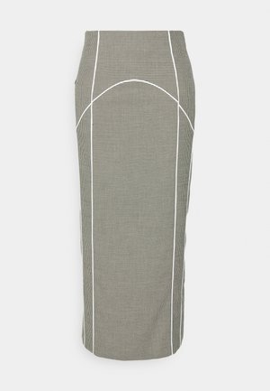 Gestuz PIPPA MIDI SKIRT - Uska suknja - houndstooth blacknwhite