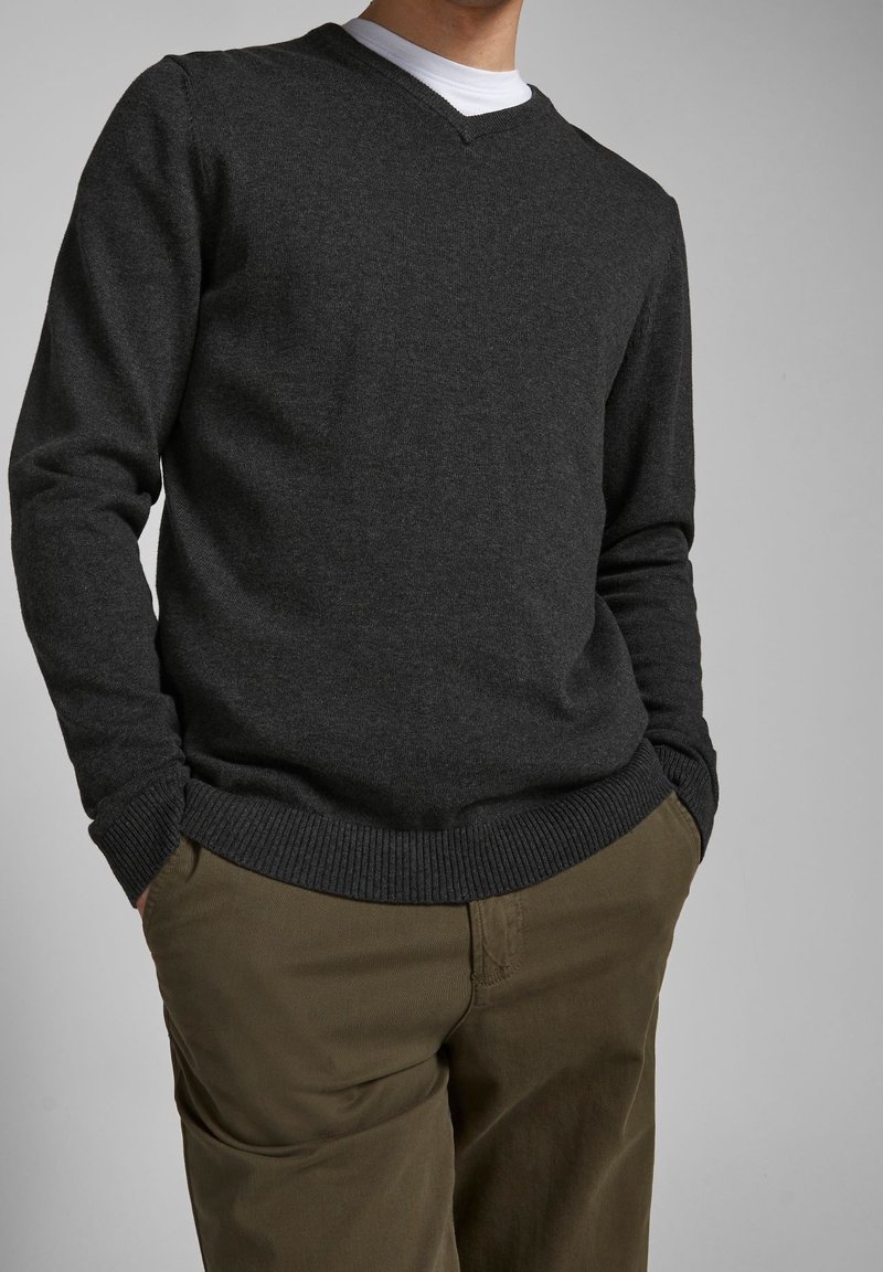 Jack & Jones Strickpullover - dark grey