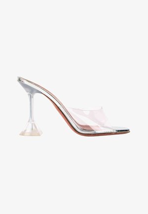 AMINA MUADDI, LUPITA MULES SILVER - Mules à talons - silver-coloured