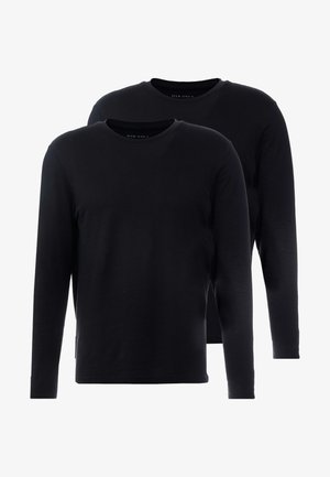 2 PACK - Long sleeved top - black