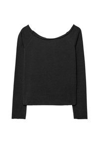 OFF-THE-SHOULDER - Top s dlouhým rukávem - black