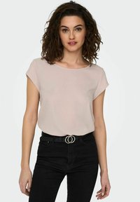 ONLY VIC S/S SOLID NOOS PTM - T-shirts basic - peach whip