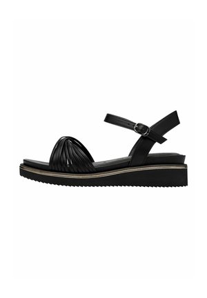 Sandali con plateau - black