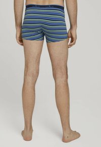 TOM TAILOR 2 PACK - Boxers - black aral blue stripe