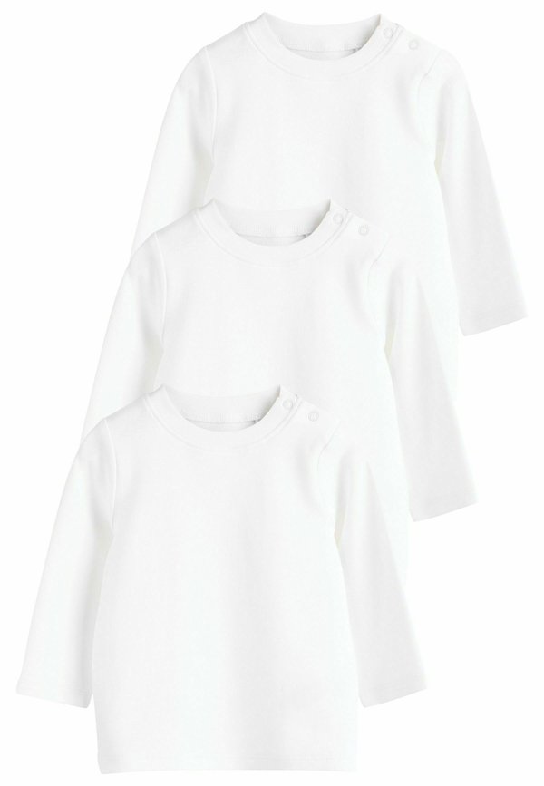 REGULAR FIT  LONG SLEEVE 3 PACK   - T-Shirt basic