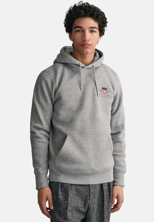 MEDIUM ARCHIVE SHIELD HOODIE - Sweater - grey melange