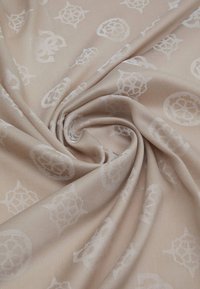 Guess KUBA 4G LOGO PEONY - Šalikas - beige