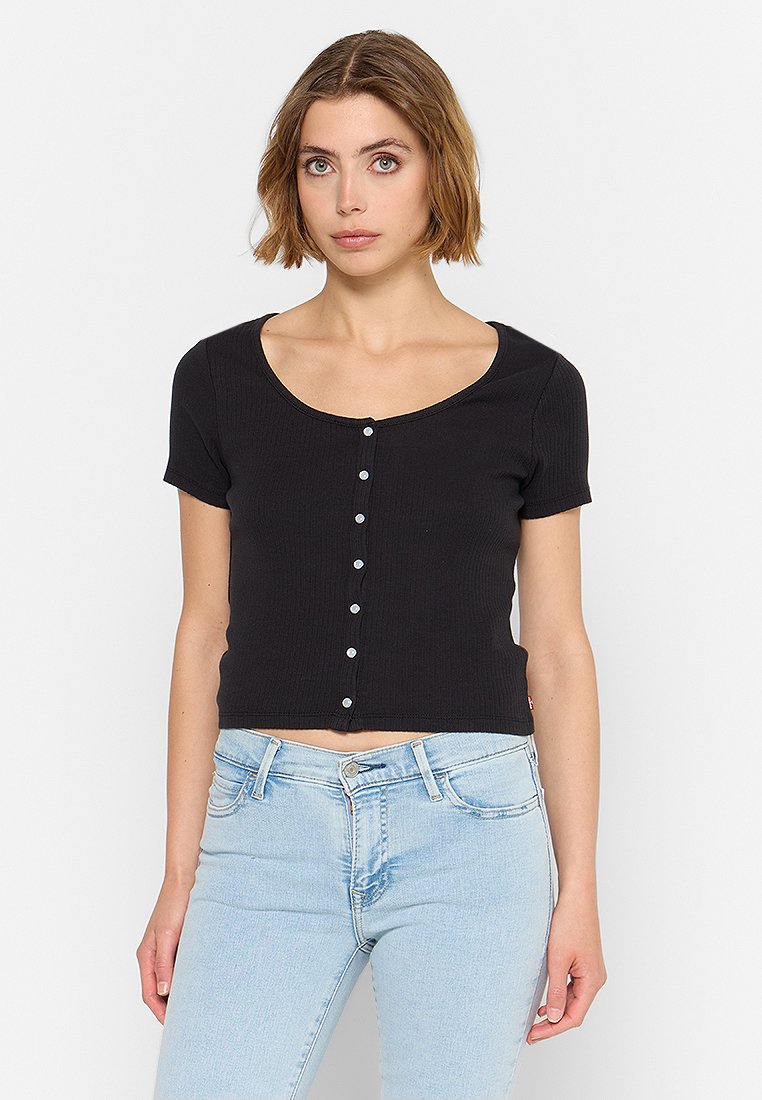 Levi’s® T-shirt print zwart