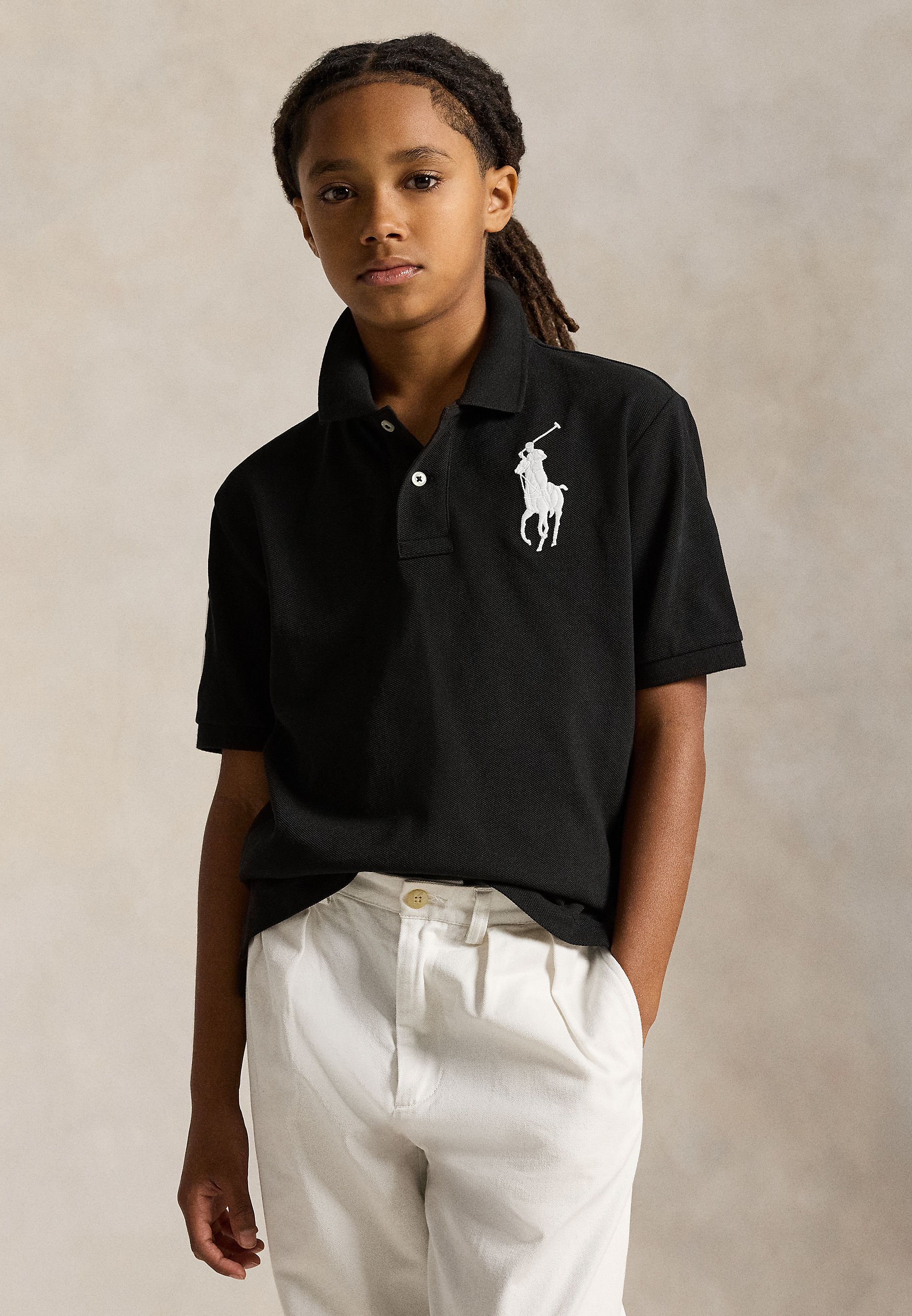 Polo Ralph Lauren BIG PONY COTTON MESH POLO SHIRT 7-14Y - Polo