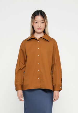SLFFIA RELAXED SHIRT - Overhemdblouse - golden-coloured brown