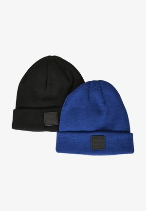 2PACK - Adīta cepure - black/royal blue